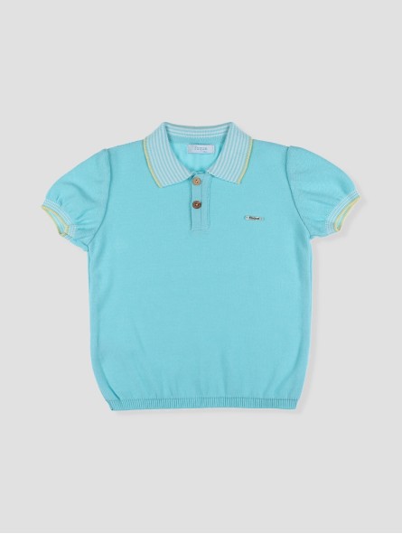 Saint Tropez Knitted polo-shirt