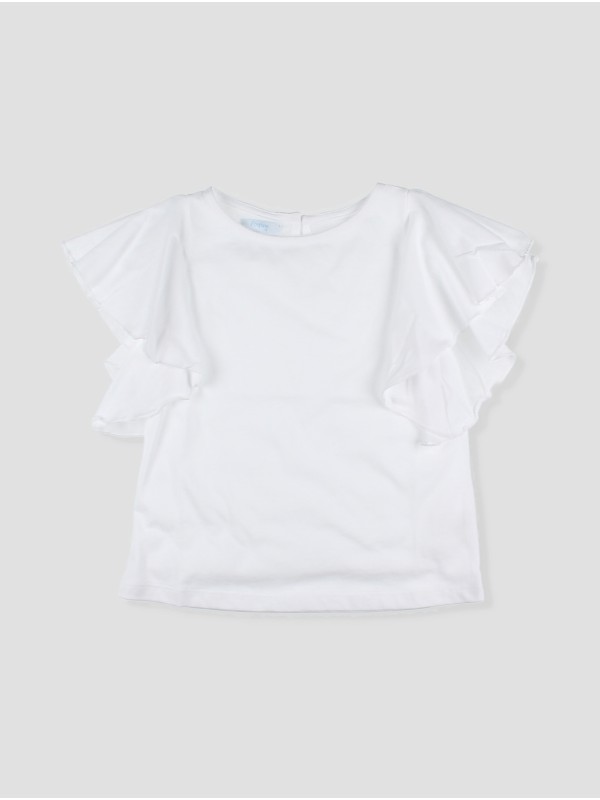 T-shirt com volantes