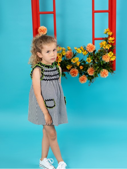 Capri ichy check dress
