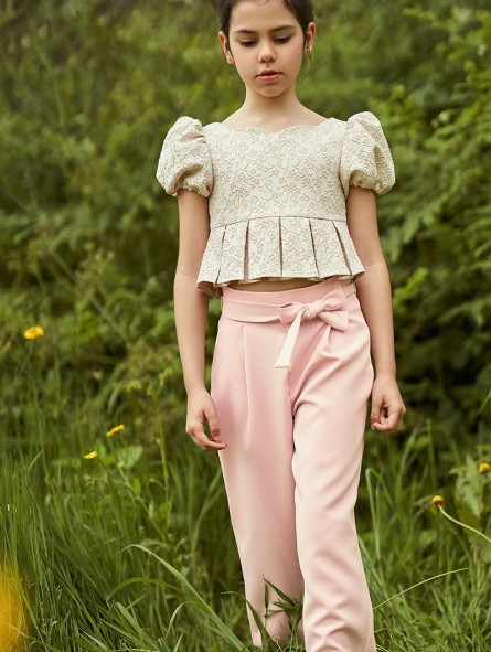 Pantalón largo talle alto