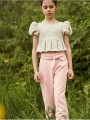 High-waisted trousers