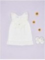 Knitted dress with Valenciennes lace