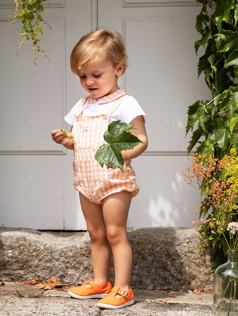 Nana Chequered Dungarees