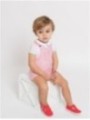 Flora striped dungarees
