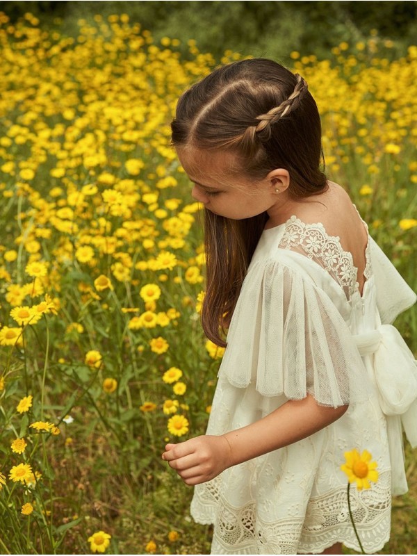 Vestido Greca Bordada Betania