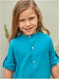 CAMISA EFECTO BAMBULA CUELLO MAO CC. CLEO