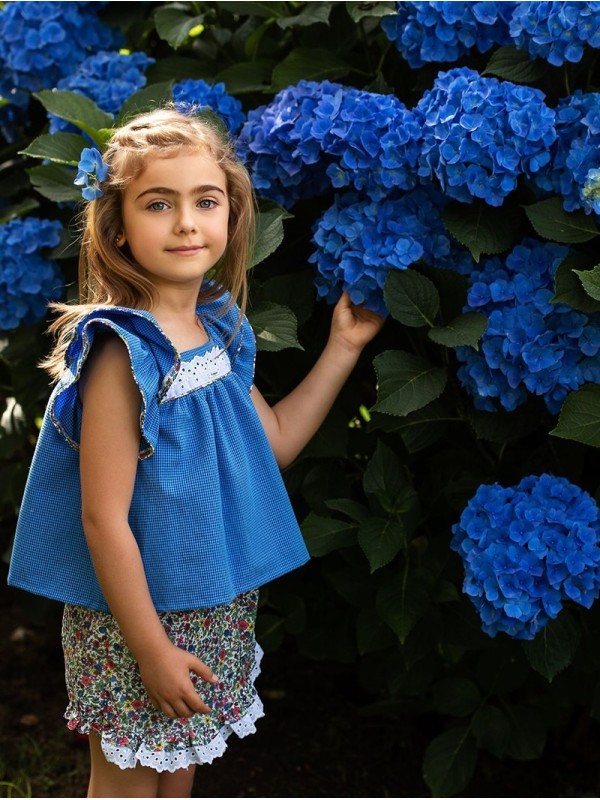 Falda pantalón de flores