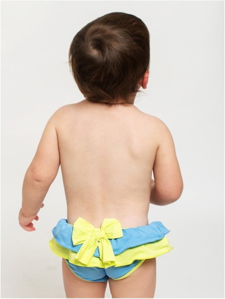 Two-Tone Swimming Costume