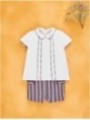 Camisa bebé y pantalón corto rayas