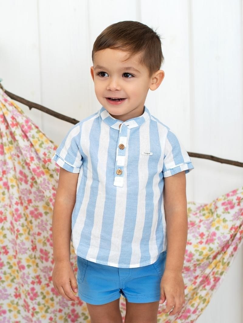 Camisa manga corta rayas