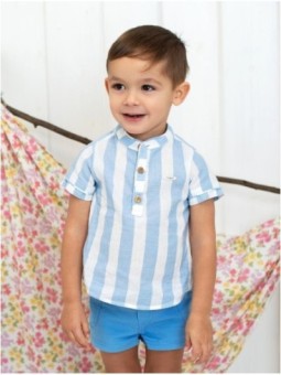 Striped short sleeve shirt