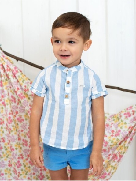 Camisa manga corta rayas