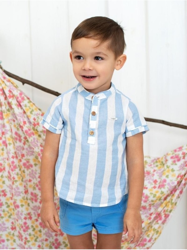 Camisa manga corta rayas