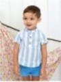 Camisa manga curta listras