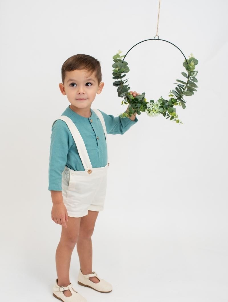 Camisa lino verde