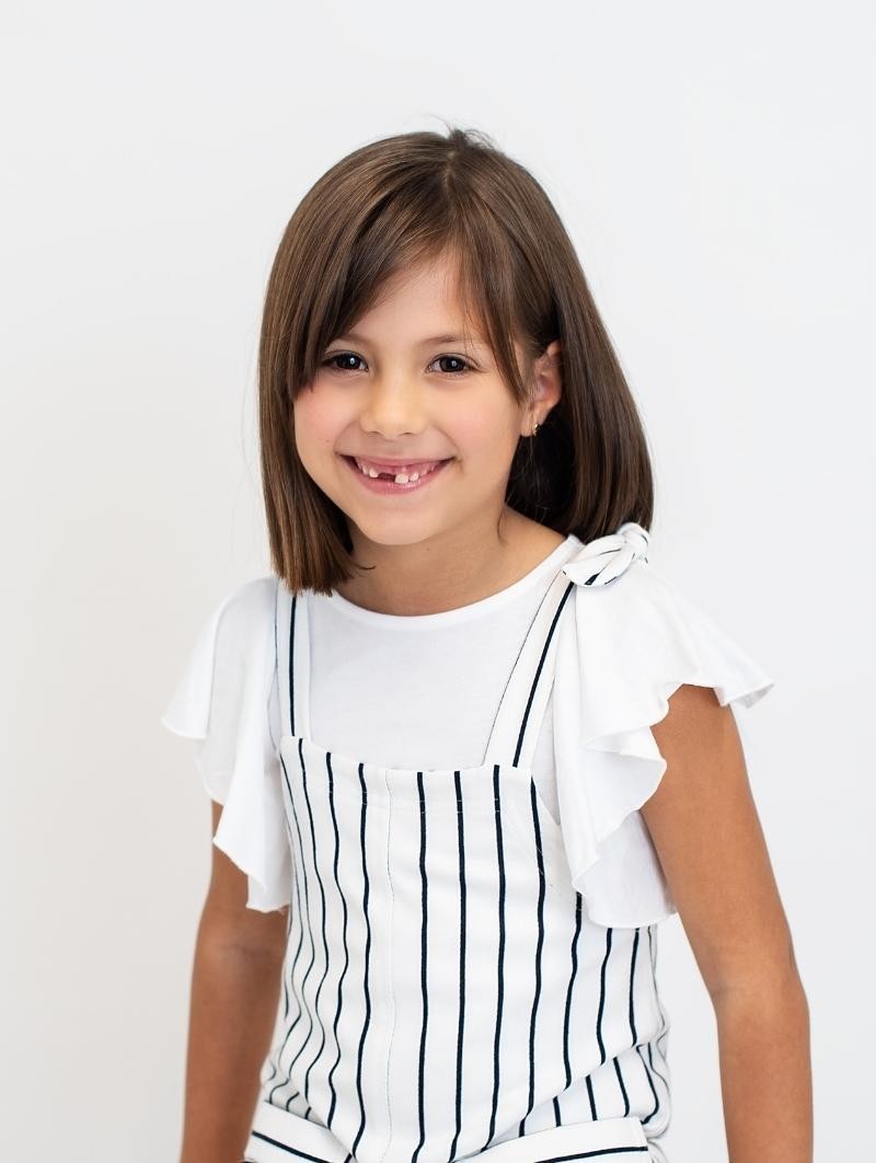 Camiseta blanca manga volante