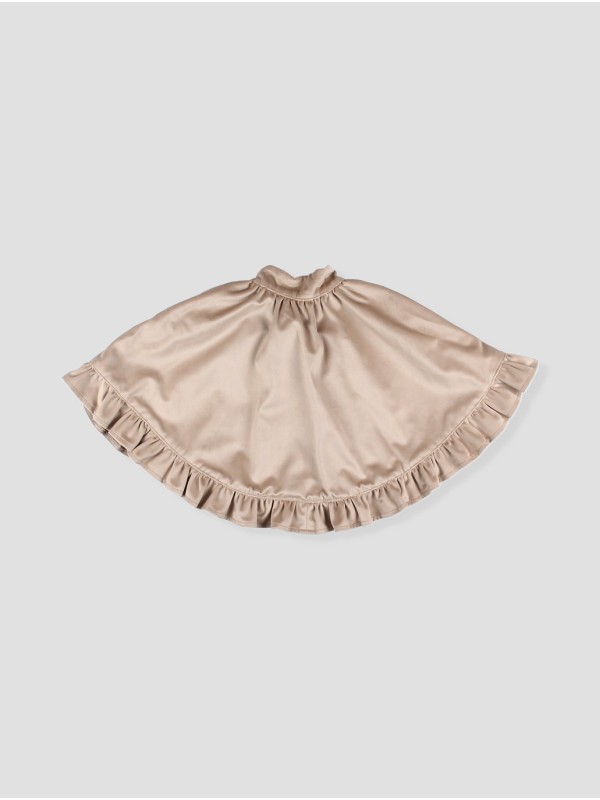 Black velvet cape
